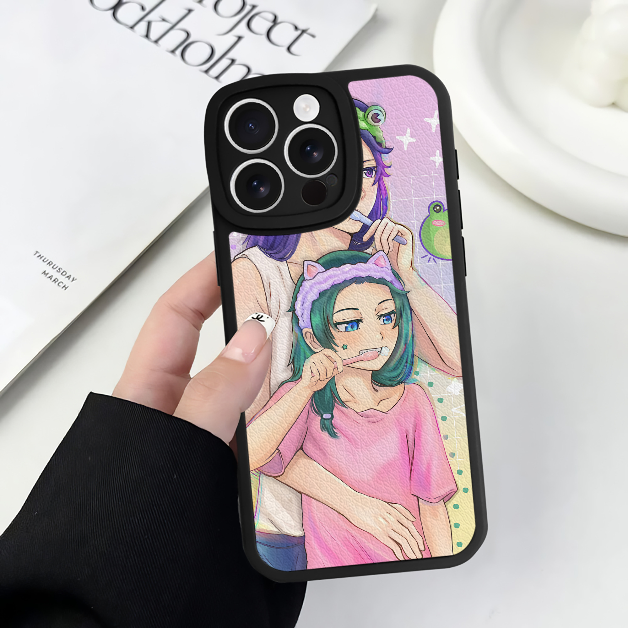 薬屋のひとりごと The Apothecary Diaries 【iPhone 16シリーズ対応】シリコンスマホケース（レザー調） 材質：シリコン